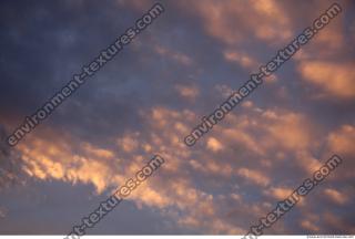 Photo Texture of Sunset Clouds